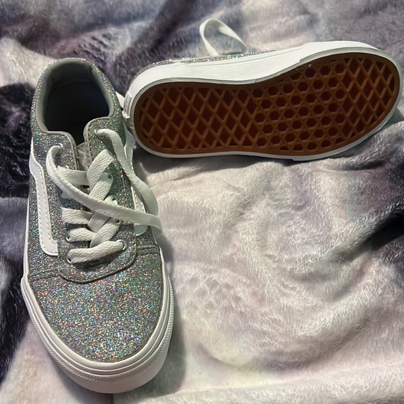 Silver glitter vans size 13 - Picture 2 of 2